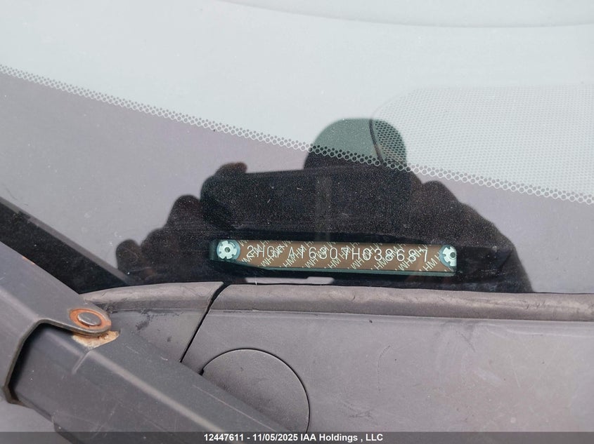 2007 Honda Civic Dx VIN: 2HGFA16307H038687 Lot: 12447611