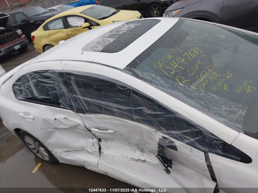 2012 Honda Civic Ex-L VIN: 2HGFB2F99CH007231 Lot: 12447633