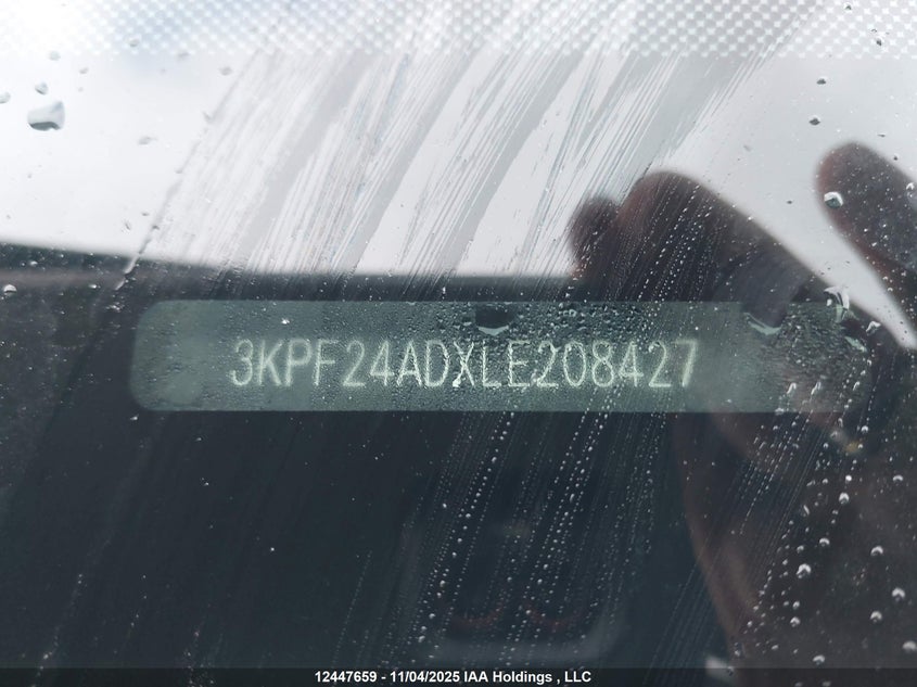 2020 Kia Forte Lx VIN: 3KPF24ADXLE208427 Lot: 12447659