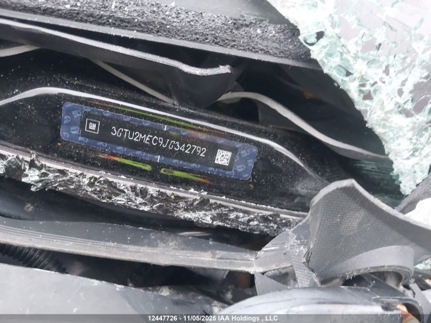 2018 GMC Sierra K1500 Sle VIN: 3GTU2MEC9JG342792 Lot: 12447726
