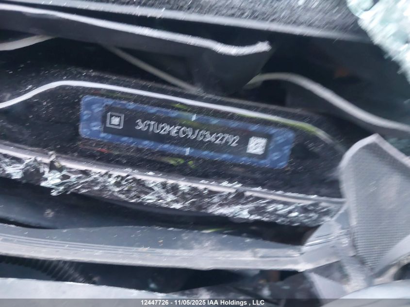 2018 GMC Sierra K1500 Sle VIN: 3GTU2MEC9JG342792 Lot: 12447726