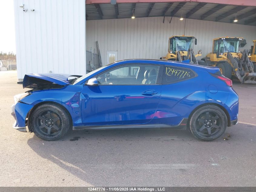 2019 Hyundai Veloster Turbo/Turbo R-Spec/Turbo Ultimate VIN: KMHTH6AB6KU004747 Lot: 12447776