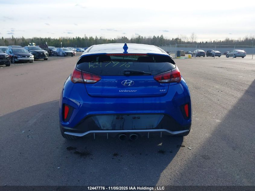 2019 Hyundai Veloster Turbo/Turbo R-Spec/Turbo Ultimate VIN: KMHTH6AB6KU004747 Lot: 12447776