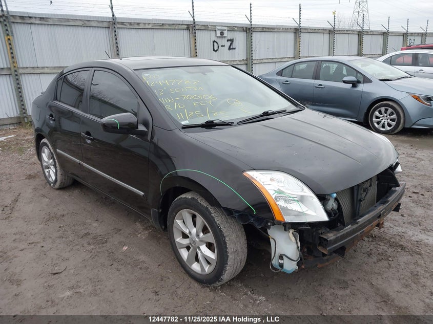 3N1AB6AP9CL700106 2012 Nissan Sentra 2.0 S auction photo 1