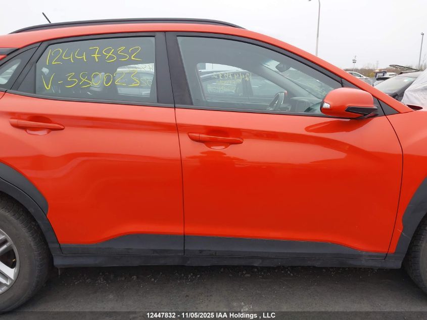 2019 Hyundai Kona 2.0L Essential VIN: KM8K1CAA5KU380023 Lot: 12447832