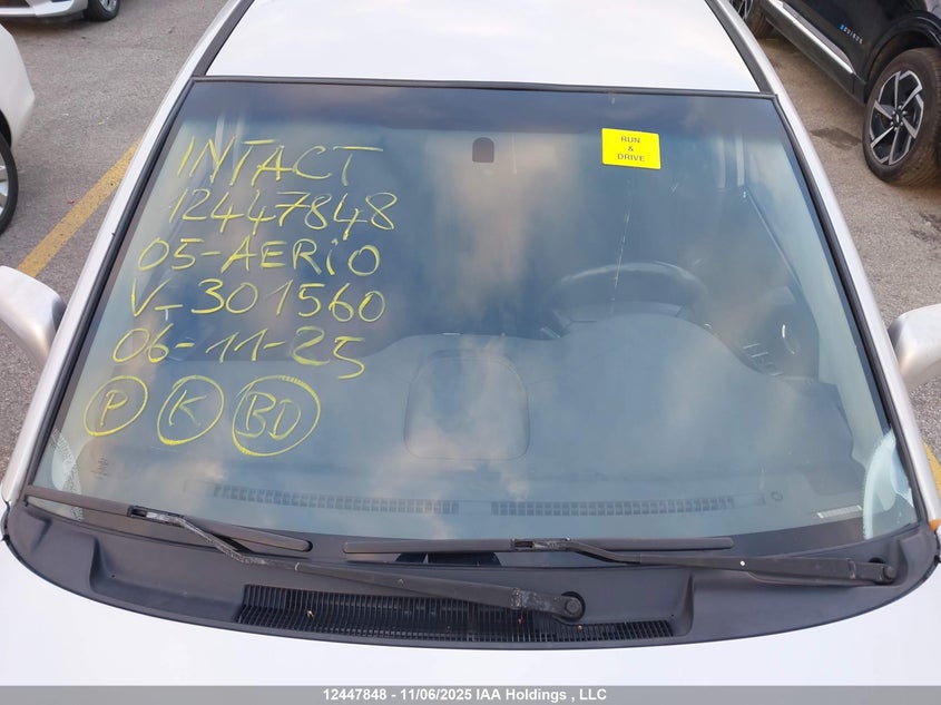 2005 Suzuki Aerio VIN: JS2RC61HX55301560 Lot: 12447848