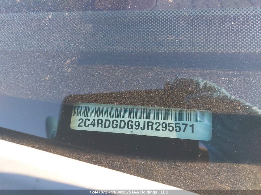 2018 Dodge Grand Caravan Crew VIN: 2C4RDGDG9JR295571 Lot: 12447872