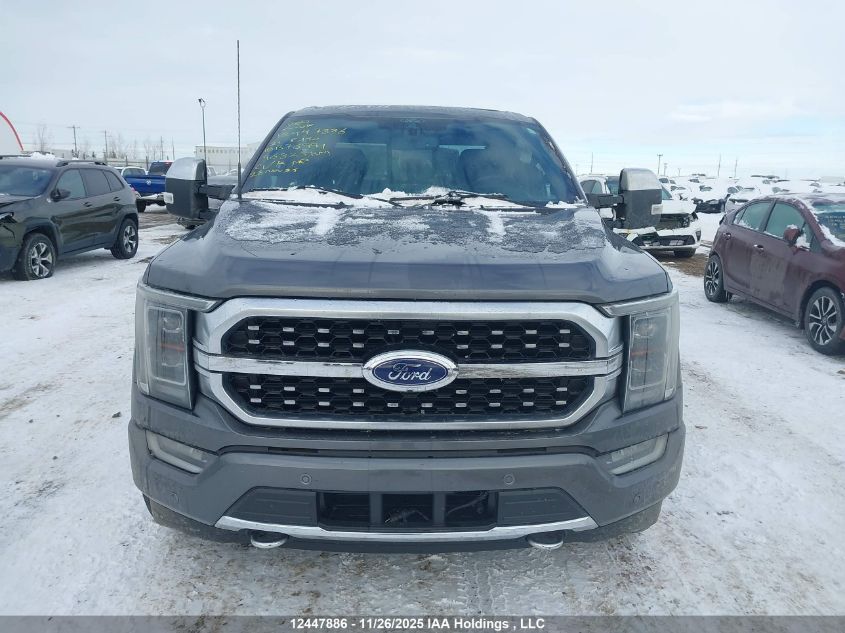 2021 Ford F-150 Platinum VIN: 1FTFW1E86MFB73991 Lot: 12447886