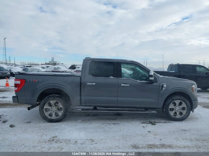 2021 Ford F-150 Platinum VIN: 1FTFW1E86MFB73991 Lot: 12447886