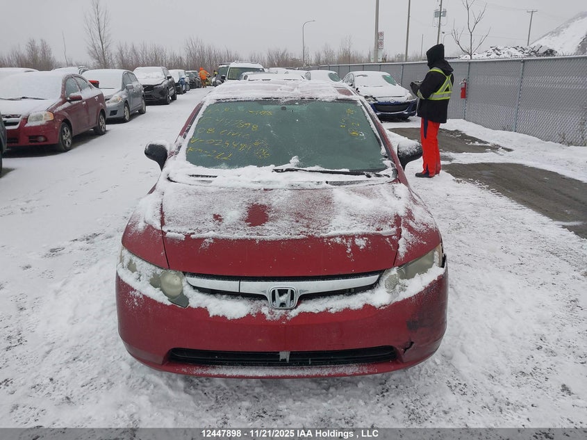 2008 Honda Civic Dx VIN: 2HGFA162X8H025499 Lot: 12447898