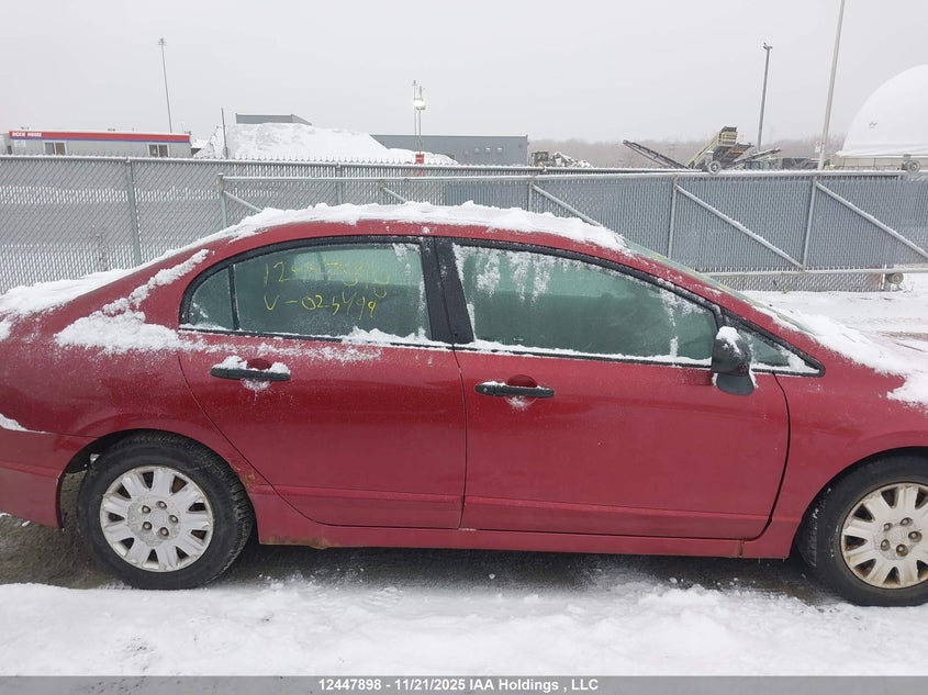 2008 Honda Civic Dx VIN: 2HGFA162X8H025499 Lot: 12447898