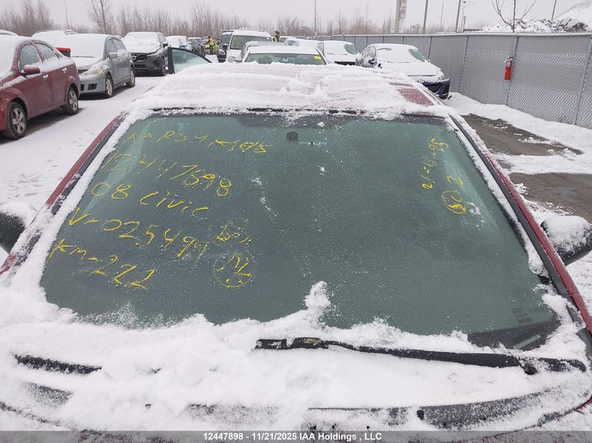 2008 Honda Civic Dx VIN: 2HGFA162X8H025499 Lot: 12447898