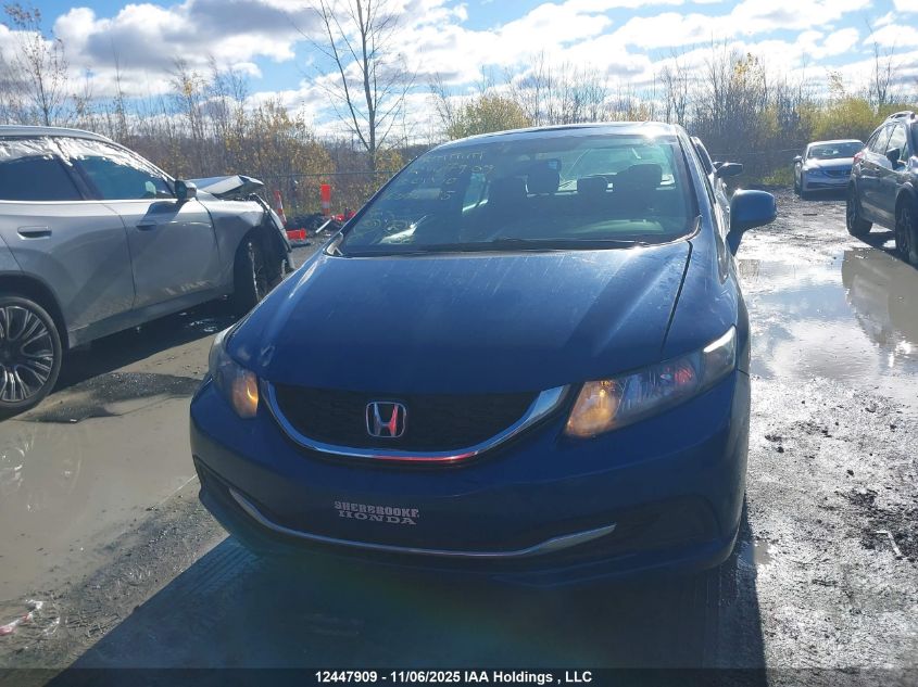 2013 Honda Civic Ex VIN: 2HGFB2F50DH006175 Lot: 12447909