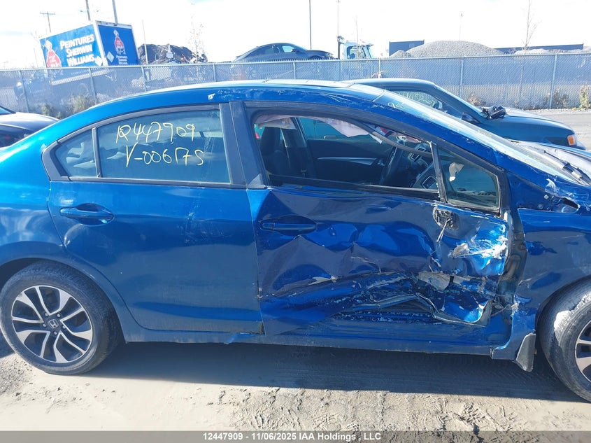 2013 Honda Civic Ex VIN: 2HGFB2F50DH006175 Lot: 12447909