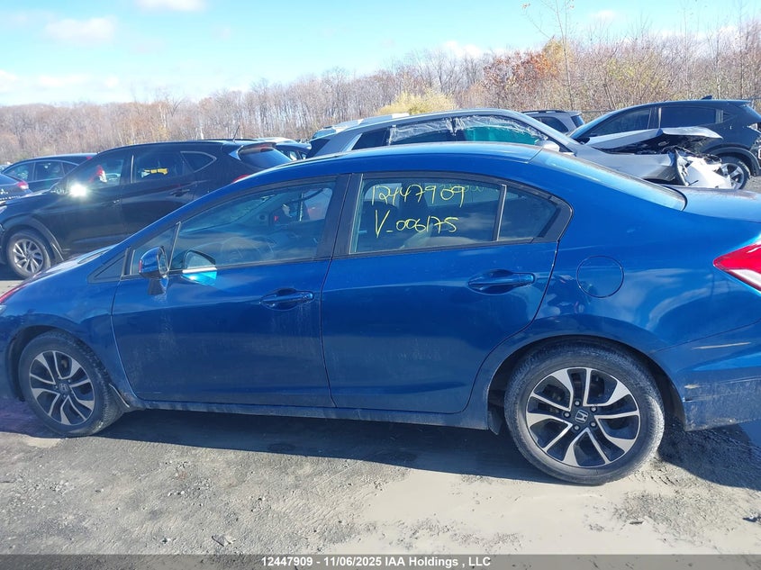 2013 Honda Civic Ex VIN: 2HGFB2F50DH006175 Lot: 12447909