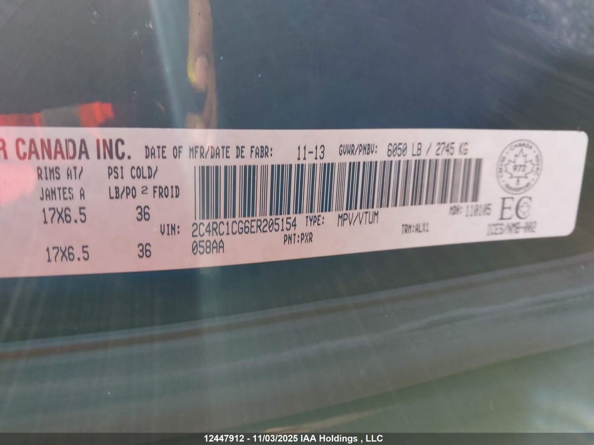 2C4RC1CG6ER205154 2014 CHRYSLER LE BARON photo no. 9