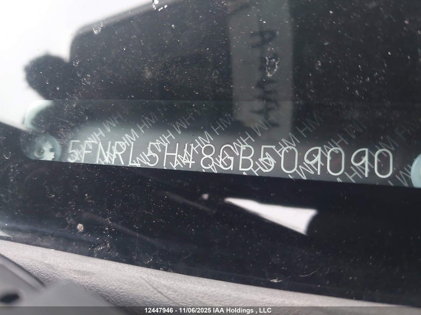 2016 Honda Odyssey Ex VIN: 5FNRL5H48GB509090 Lot: 12447946