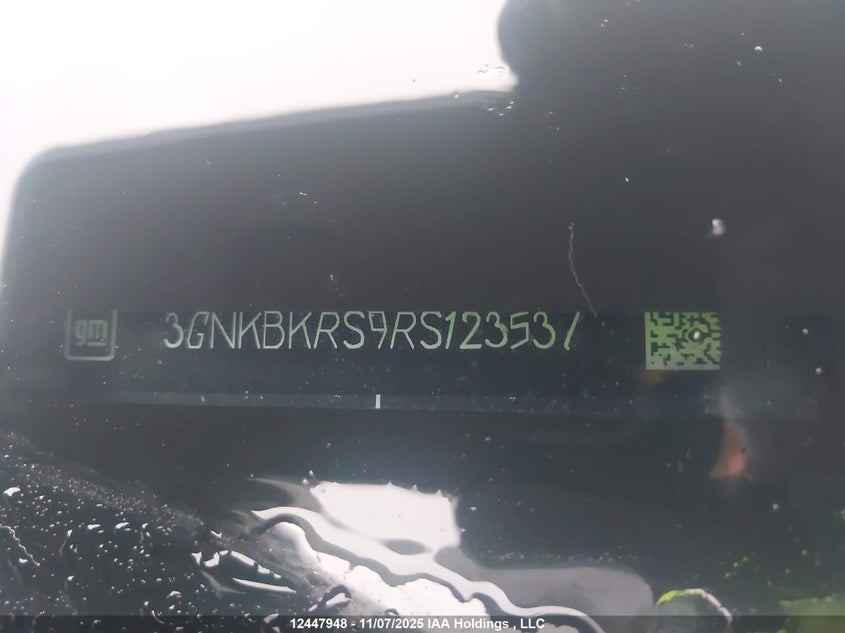 2024 Chevrolet Blazer VIN: 3GNKBKRS9RS123537 Lot: 12447948