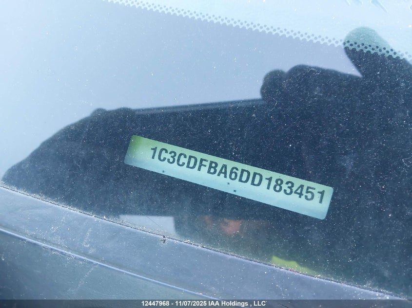 2013 Dodge Dart Sxt/Rallye VIN: 1C3CDFBA6DD183451 Lot: 12447968