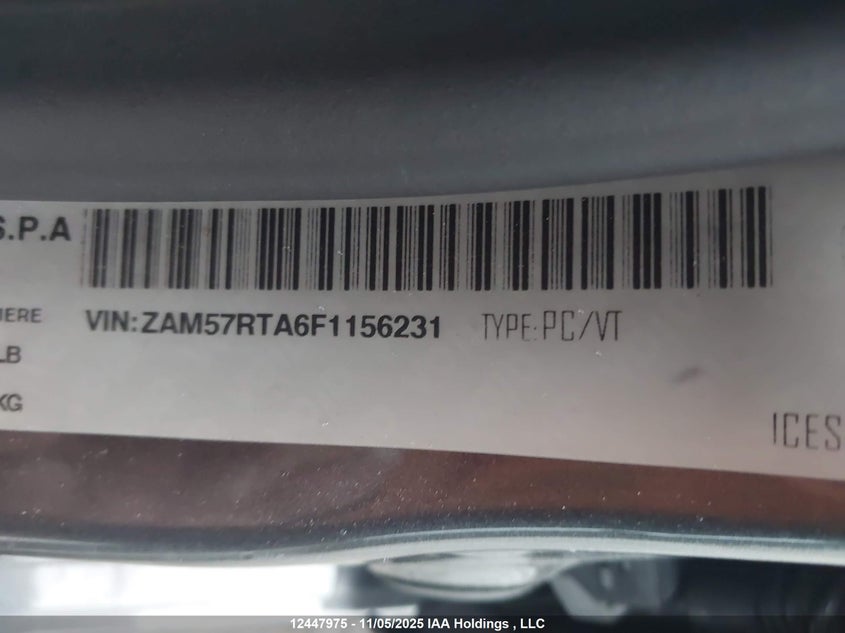 ZAM57RTA6F1156231 2015 MASERATI GHIBLI photo no. 18
