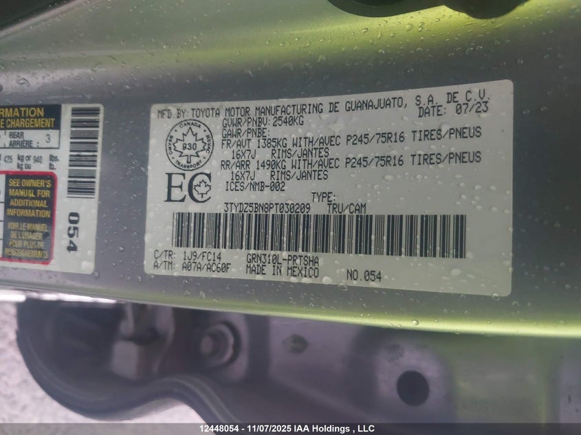 3TYDZ5BN8PT030209 2023 TOYOTA TACOMA photo no. 18