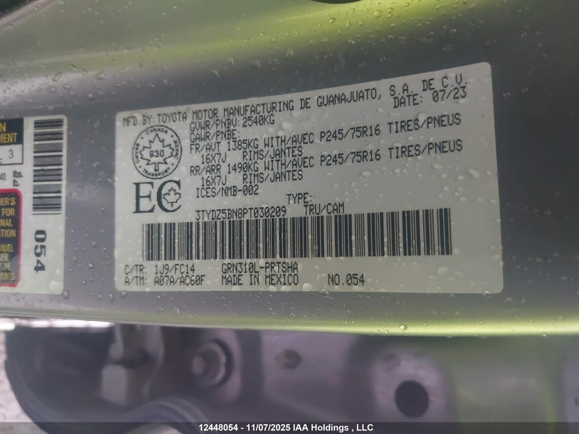 3TYDZ5BN8PT030209 2023 TOYOTA TACOMA photo no. 19