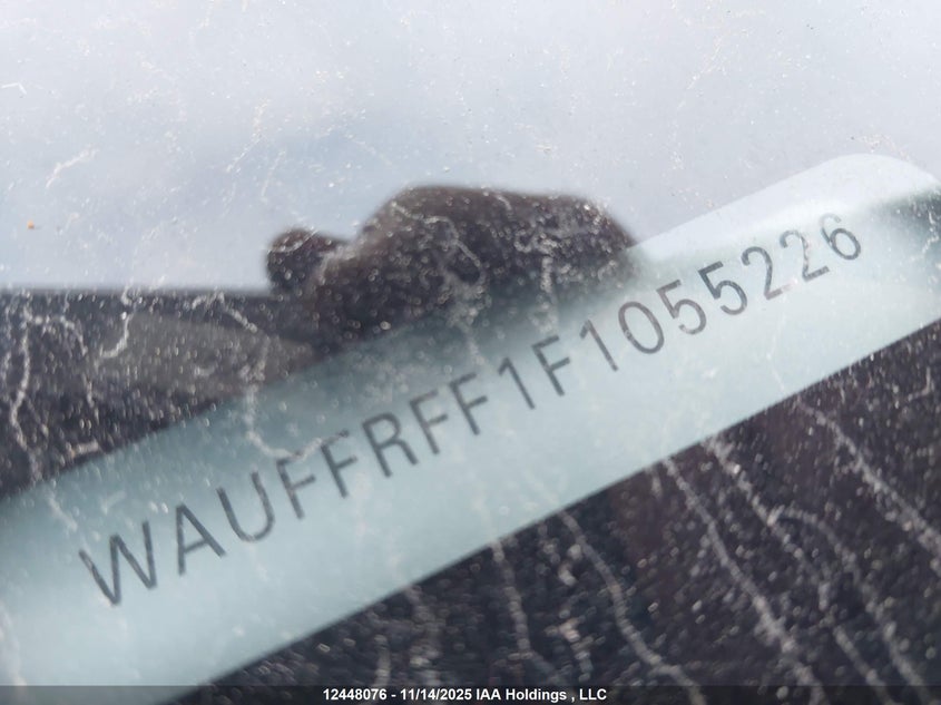 2015 Audi S3 VIN: WAUFFRFF1F1055226 Lot: 12448076