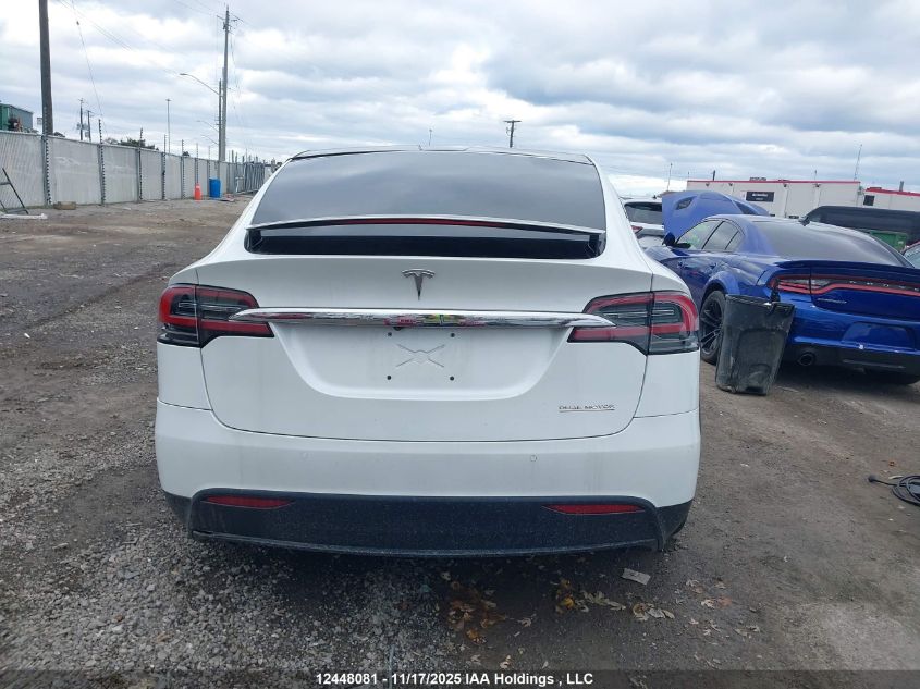 2020 Tesla Model X VIN: 5YJXCDE45LF266385 Lot: 12448081