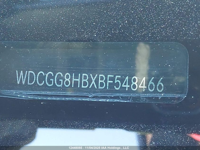 2011 Mercedes-Benz Glk 350 4Matic VIN: WDCGG8HBXBF548466 Lot: 12448085