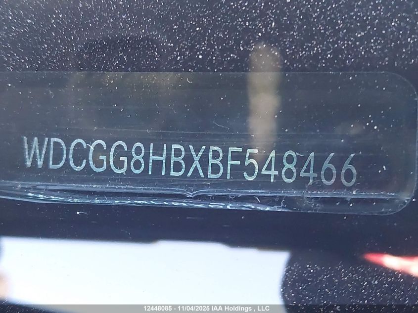 2011 Mercedes-Benz Glk 350 4Matic VIN: WDCGG8HBXBF548466 Lot: 12448085