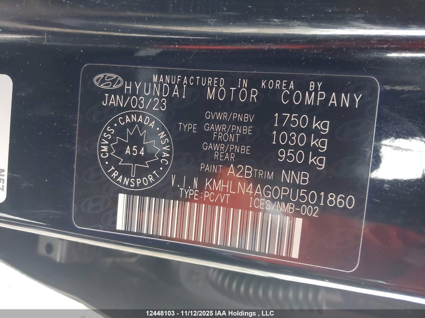 KMHLN4AG0PU501860 2023 HYUNDAI ELANTRA photo no. 9
