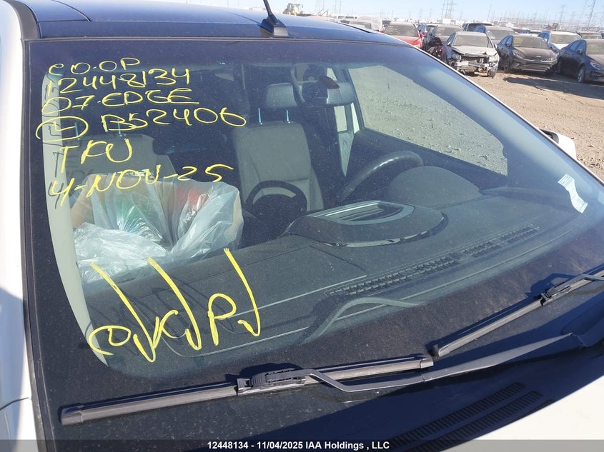 2007 Ford Edge Sel VIN: 2FMDK48CX7BB52406 Lot: 12448134