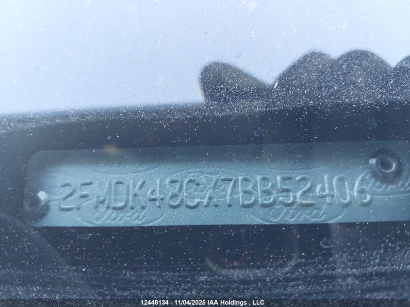 2007 Ford Edge Sel VIN: 2FMDK48CX7BB52406 Lot: 12448134