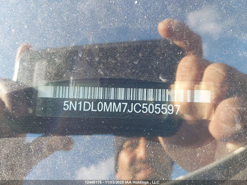 2018 Infiniti Qx60 VIN: 5N1DL0MM7JC505597 Lot: 12448175