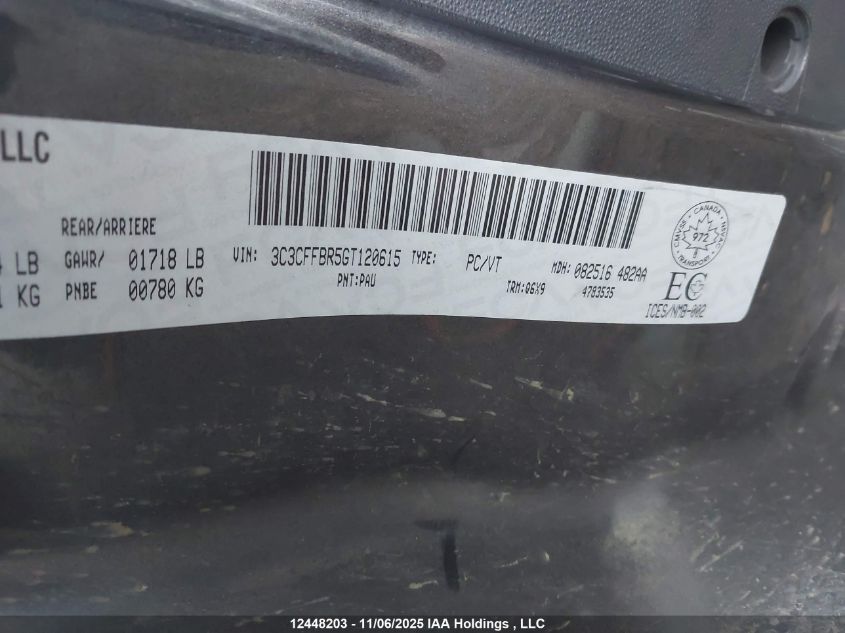 2016 Fiat 500 Sport VIN: 3C3CFFBR5GT120615 Lot: 12448203