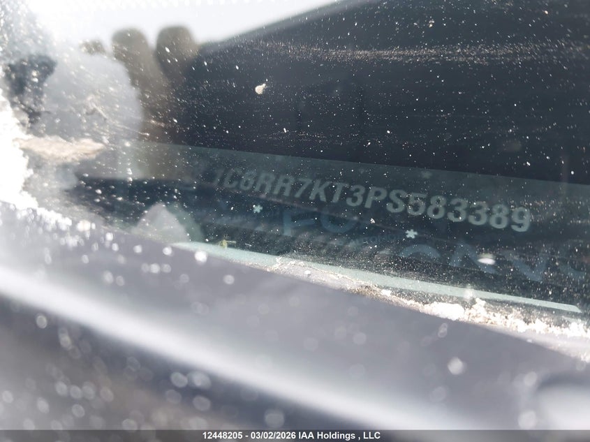 2023 Ram 1500 Classic Tradesman VIN: 1C6RR7KT3PS583389 Lot: 12448205