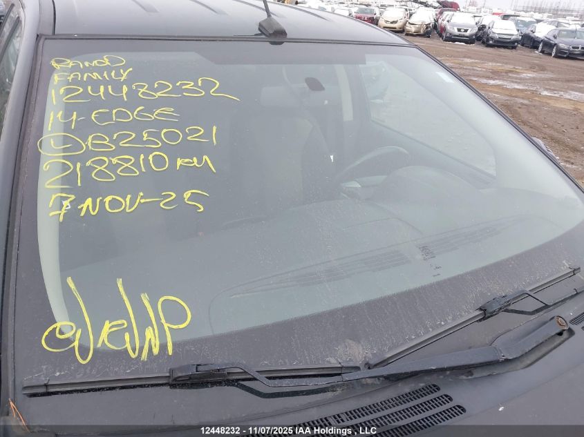 2014 Ford Edge Sel VIN: 2FMDK4JCXEBB25021 Lot: 12448232