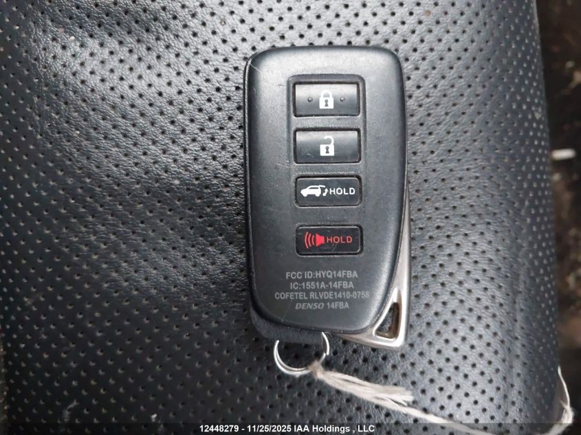 2019 Lexus Nx 300 VIN: JTJBARBZ2K2204227 Lot: 12448279