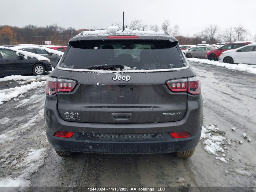 2019 Jeep Compass Sport VIN: 3C4NJDAB2KT834819 Lot: 12448324