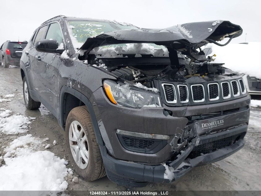 2019 Jeep Compass Sport VIN: 3C4NJDAB2KT834819 Lot: 12448324