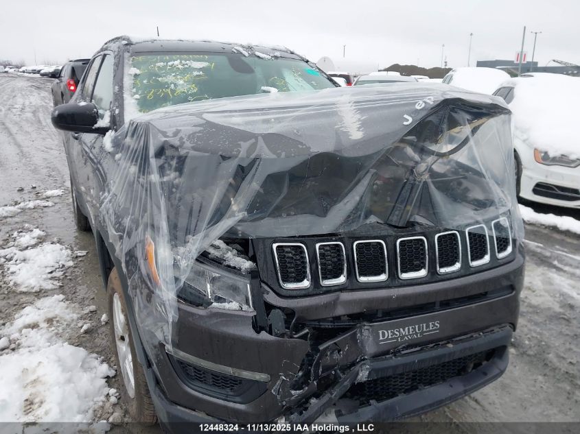 2019 Jeep Compass Sport VIN: 3C4NJDAB2KT834819 Lot: 12448324