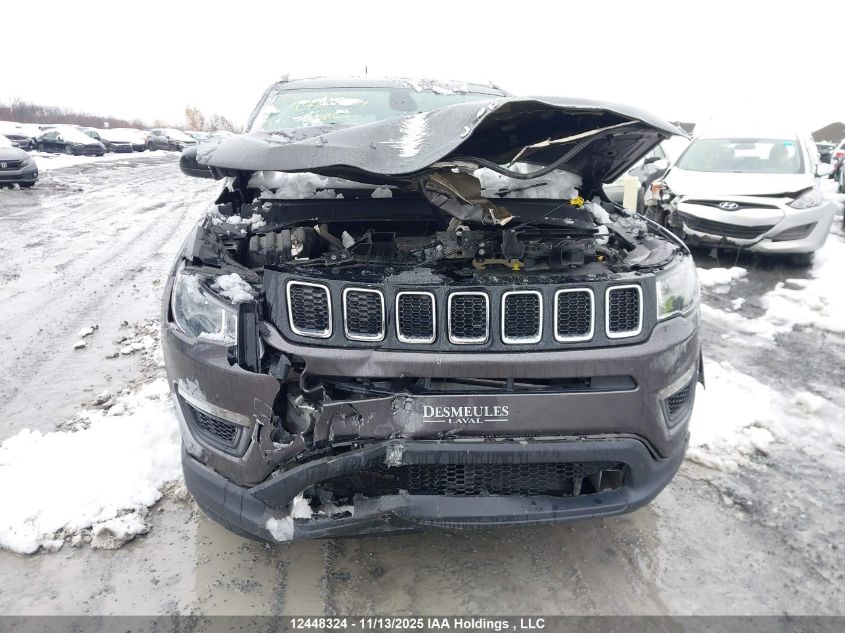 2019 Jeep Compass Sport VIN: 3C4NJDAB2KT834819 Lot: 12448324