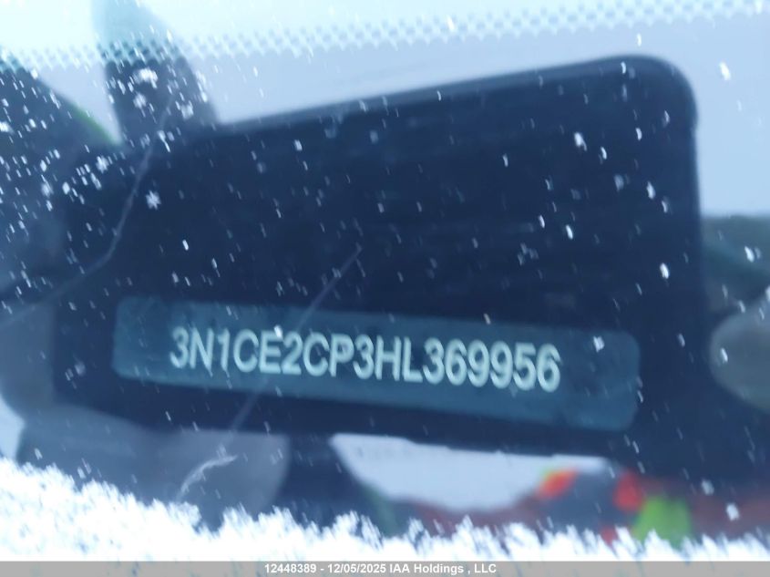 2017 Nissan Versa Note S/S Plus/Sv/Sl/Sr VIN: 3N1CE2CP3HL369956 Lot: 12448389