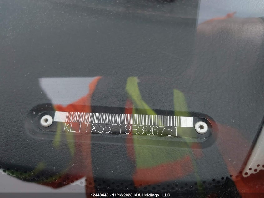 2009 Chevrolet Aveo Lt VIN: KL1TX55E19B396751 Lot: 12448445