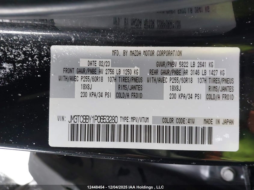 JM3TCBBY1P0653280 2023 MAZDA CX-9 photo no. 9