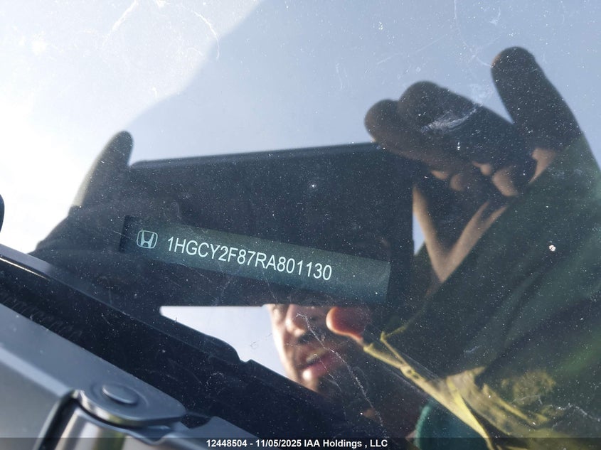 2024 Honda Accord Hybrid Touring VIN: 1HGCY2F87RA801130 Lot: 12448504