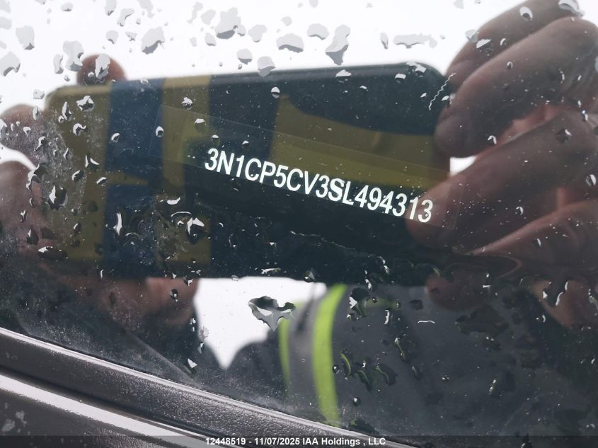 2025 Nissan Kicks Play Sv VIN: 3N1CP5CV3SL494313 Lot: 12448519