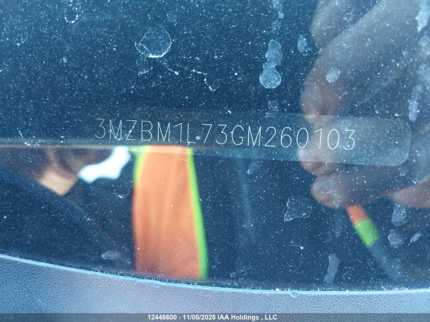 2016 Mazda Mazda3 Gs VIN: 3MZBM1L73GM260103 Lot: 12448600