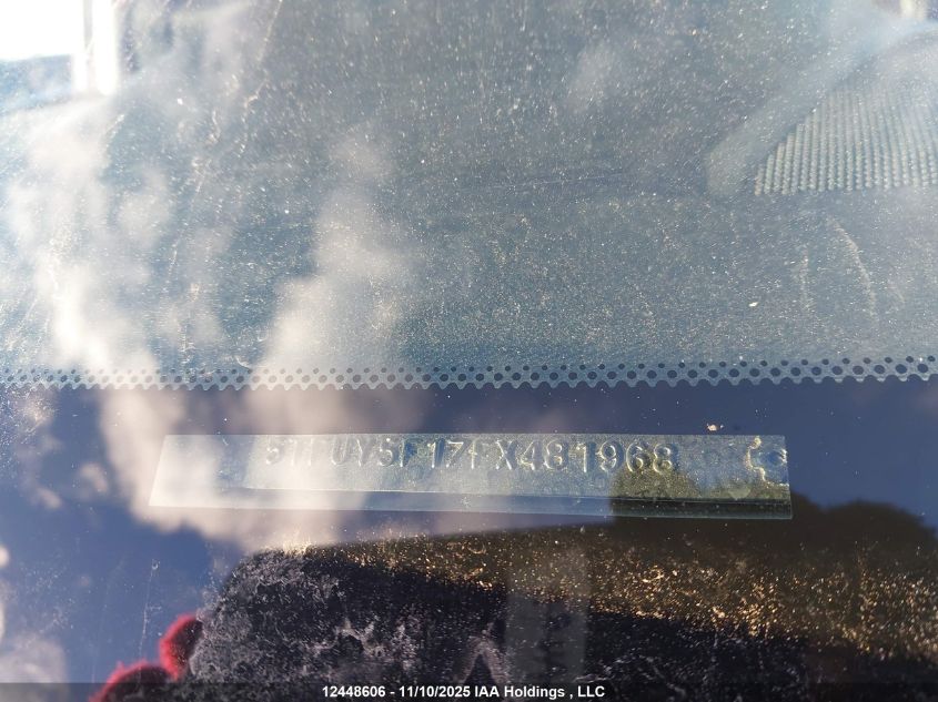 2015 Toyota Tundra Sr 5.7L V8 VIN: 5TFUY5F17FX481968 Lot: 12448606