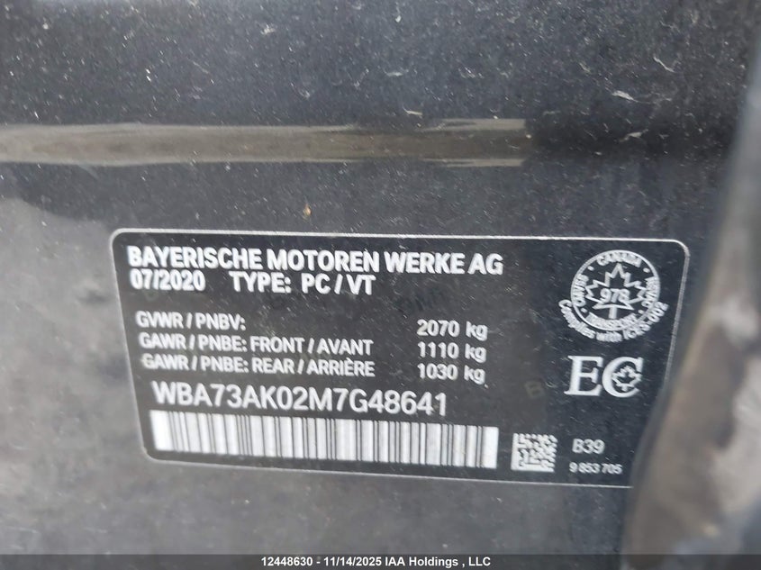 WBA73AK02M7G48641 2021 BMW 2ER photo no. 9